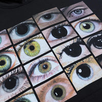 Eyes and Eyes Graphic Hoodie — vista laterale