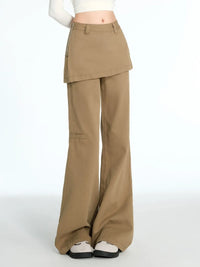 Fake Two Piece Baggy Flare Jeans — in alternativa