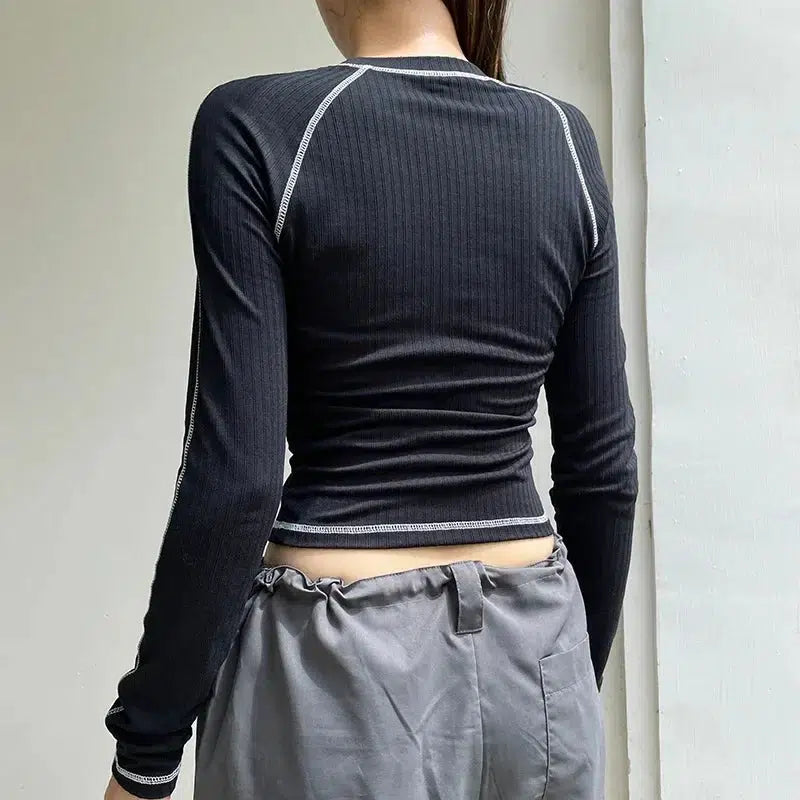 Fitted Long Sleeved Top — dettaglio