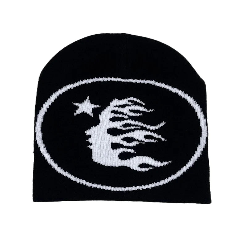Flaming Head Jacquard Beanie — dettaglio