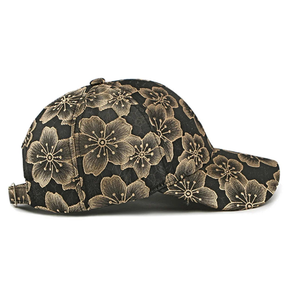 Floral All Over Graphic Baseball Cap — vista laterale