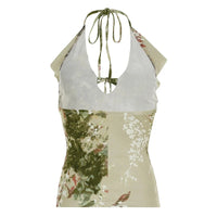 Floral Printed Tie up Halter Top — in alternativa