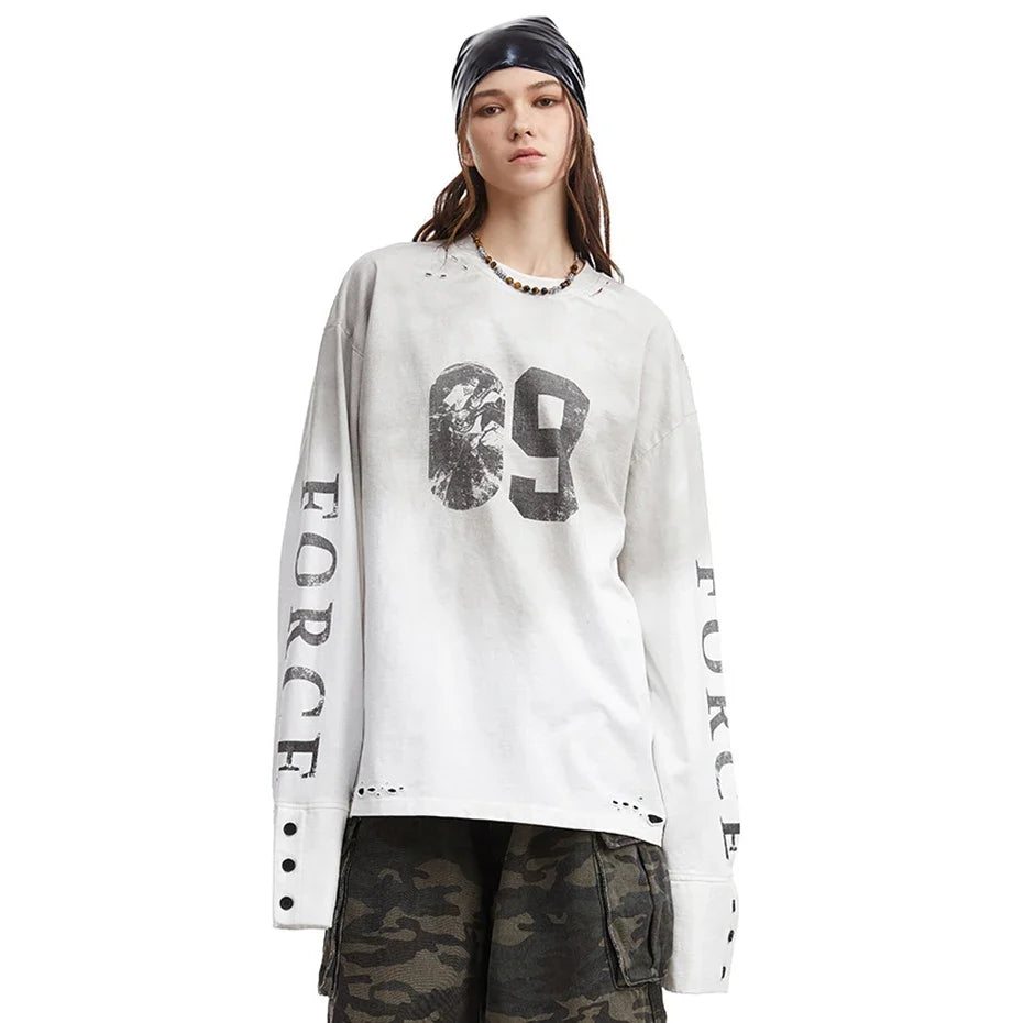 Force Graphic Long Sleeve Top — dettaglio della stampa