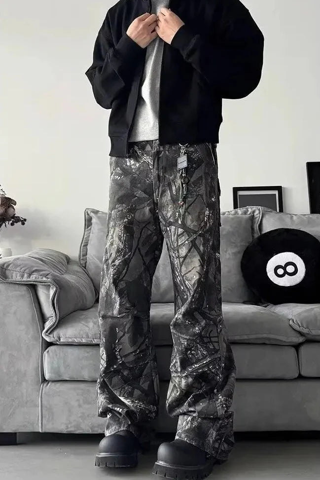 Forest Camo Baggy Jeans — dettaglio