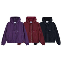 Full Zip Up Hooded Denim Jacket — in alternativa