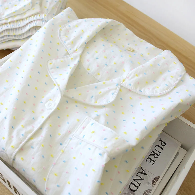 Gauze Cotton Pyjama Set — vista laterale