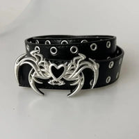Gothic Spider Buckle Leather Belt — in alternativa