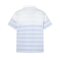 Gradient Washed Striped Polo Shirt — vista posteriore
