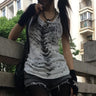 Y2K Grunge Monochrome Tank Top