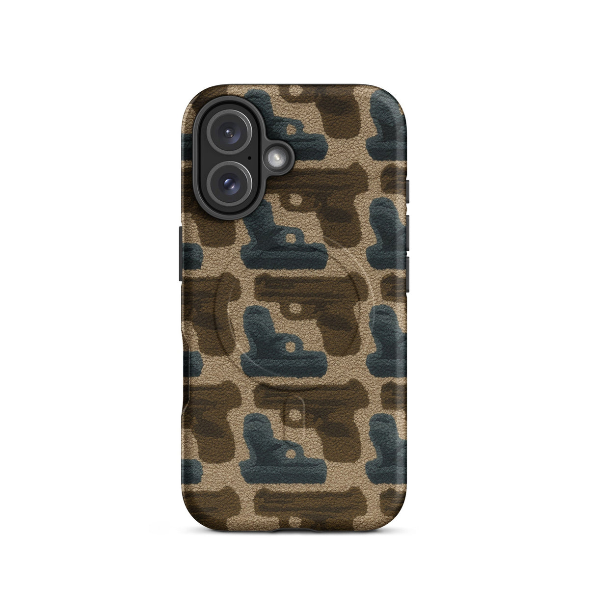Gun Carpet MagSafe Case — vista posteriore
