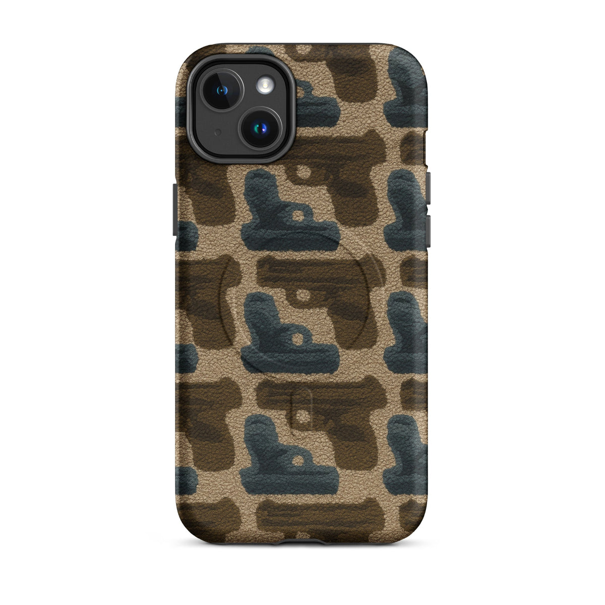 Gun Carpet MagSafe Case — dettaglio della stampa