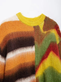 Half and Half Multi Knitted Sweater — dettaglio della stampa