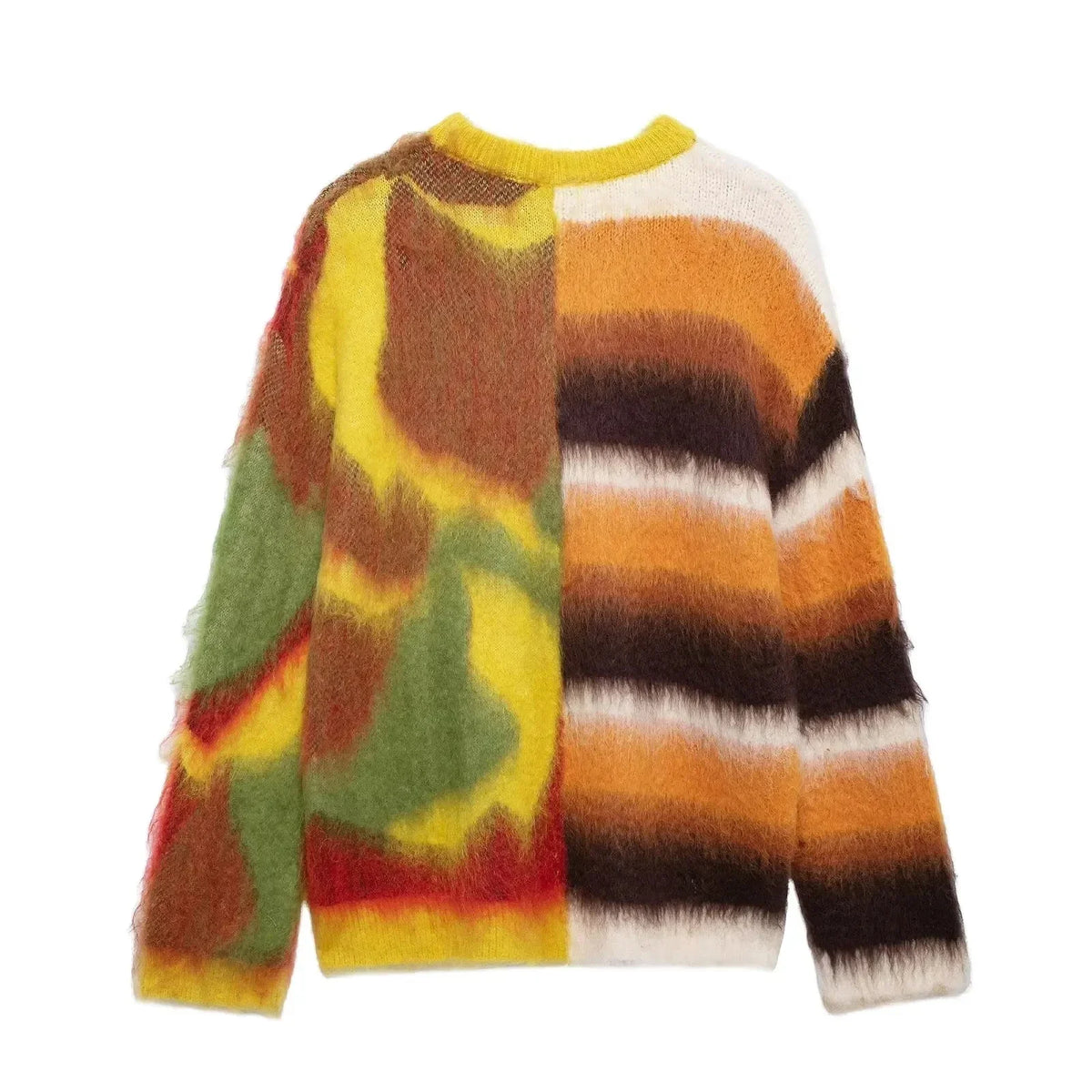 Half and Half Multi Knitted Sweater — vista posteriore