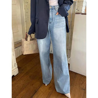 Heart Print Baggy Denim Jeans — vista posteriore