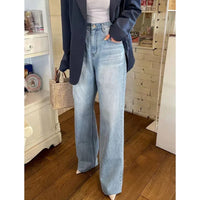 Heart Print Baggy Denim Jeans — dettaglio