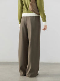High Waist Pleated Boyfriend Fit Trousers — in alternativa
