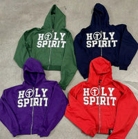 Holy Spirit Graphic Zip Up Hoodie — in alternativa