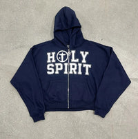 Holy Spirit Graphic Zip Up Hoodie — dettaglio