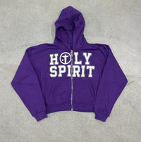 Holy Spirit Graphic Zip Up Hoodie — vista frontale