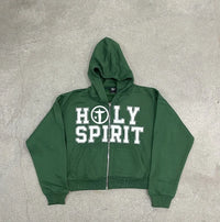 Holy Spirit Graphic Zip Up Hoodie — vista posteriore