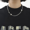 Y2K Interlocked Star Necklace