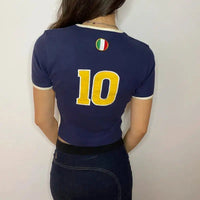 Italy Baby Tee — dettaglio della stampa