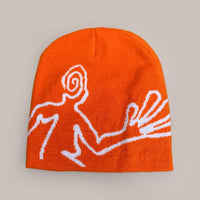 Jacquard Mystery Man Graphic Beanie — dettaglio della stampa