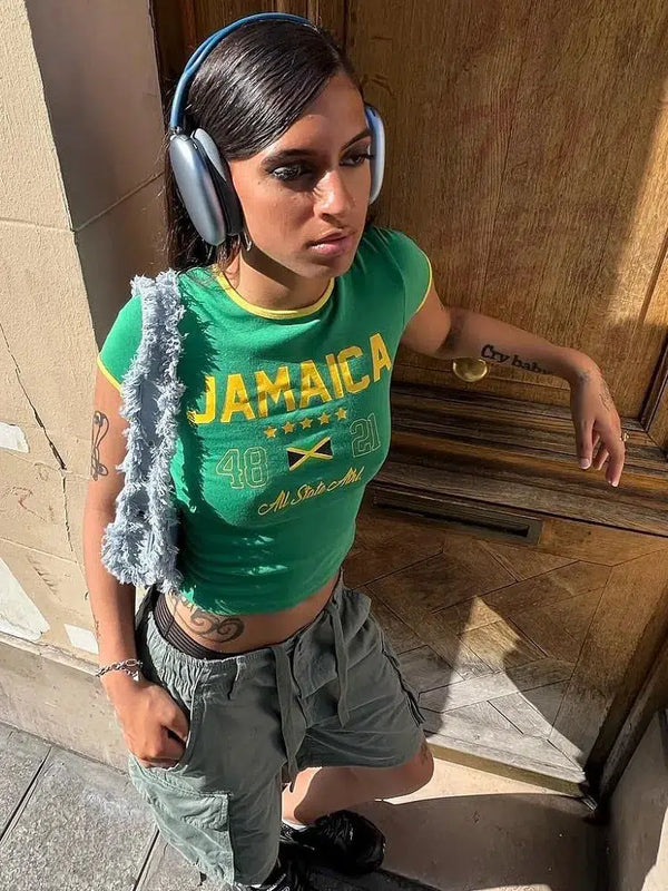 Jamaica Baby Tee — vista frontale