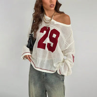 Jersey Digital Print Long Sleeve Top — vista posteriore