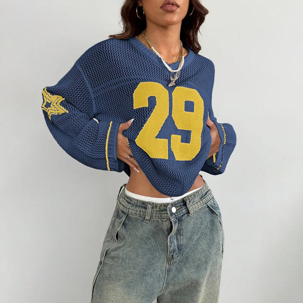 Jersey Digital Print Long Sleeve Top — dettaglio