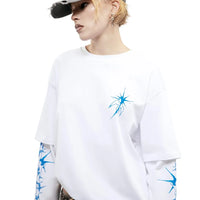 Kiss From a Dove Graphic Long Sleeve Top T Shirt — vista posteriore