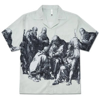 "Knights Realm" Short Sleeve Button Down Shirt — vista frontale