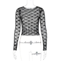 Lacey Sheer Womens Long Sleeve Top — in alternativa