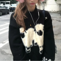 Lambs Jacquard Graphic Sweater — vista frontale