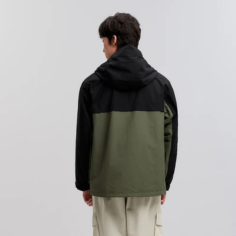 Layered Windbreaker Jacket — vista completa