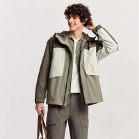 Layered Windbreaker Jacket — vista posteriore