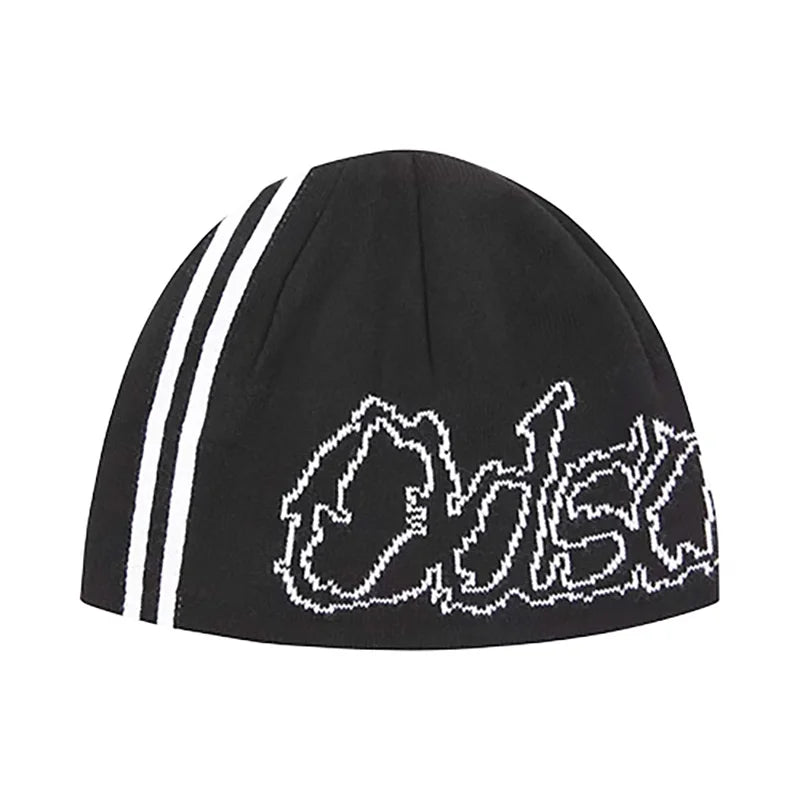 Letter Jacquard Graphic Beanie — vista posteriore