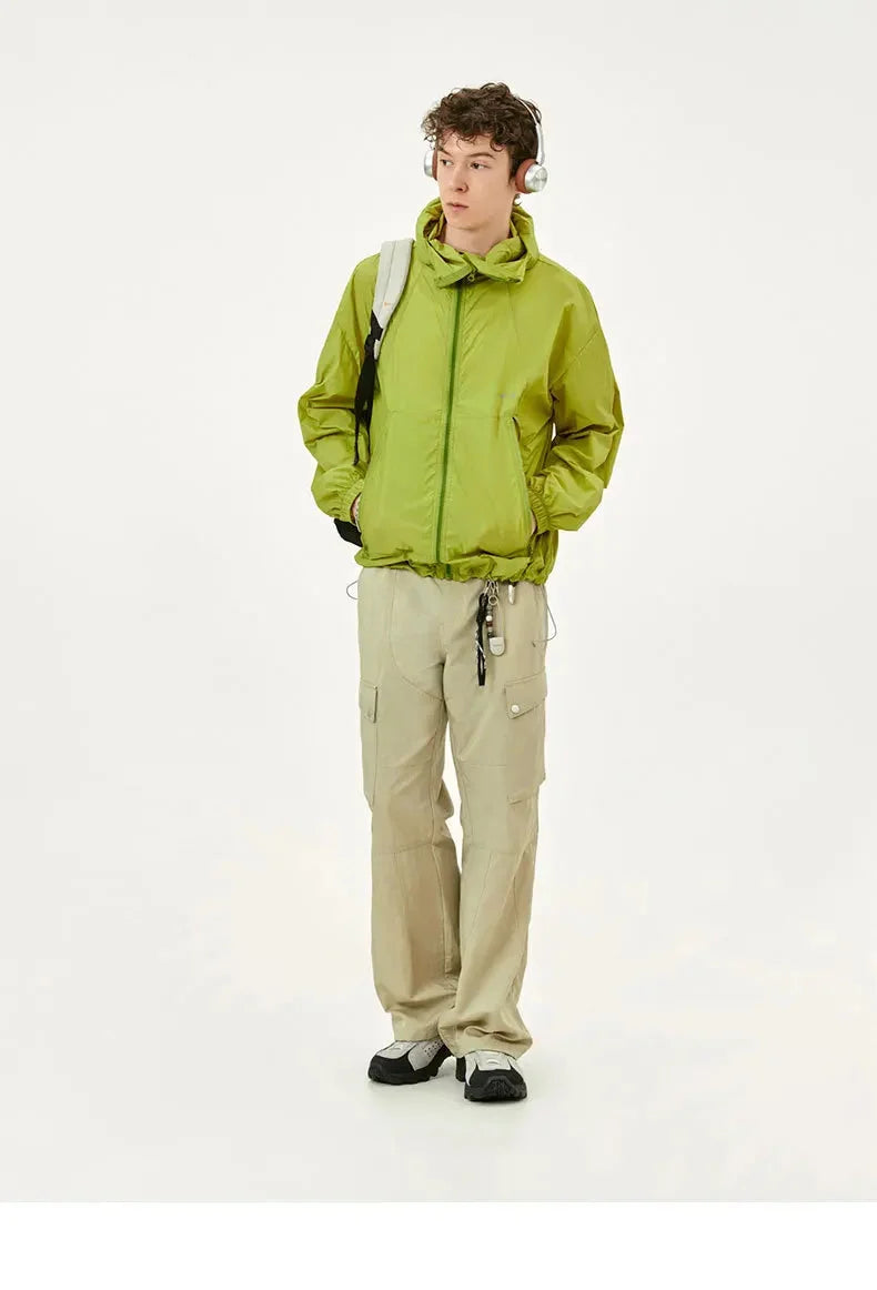 Lightweight Outdoor Walking Jacket — dettaglio del tessuto
