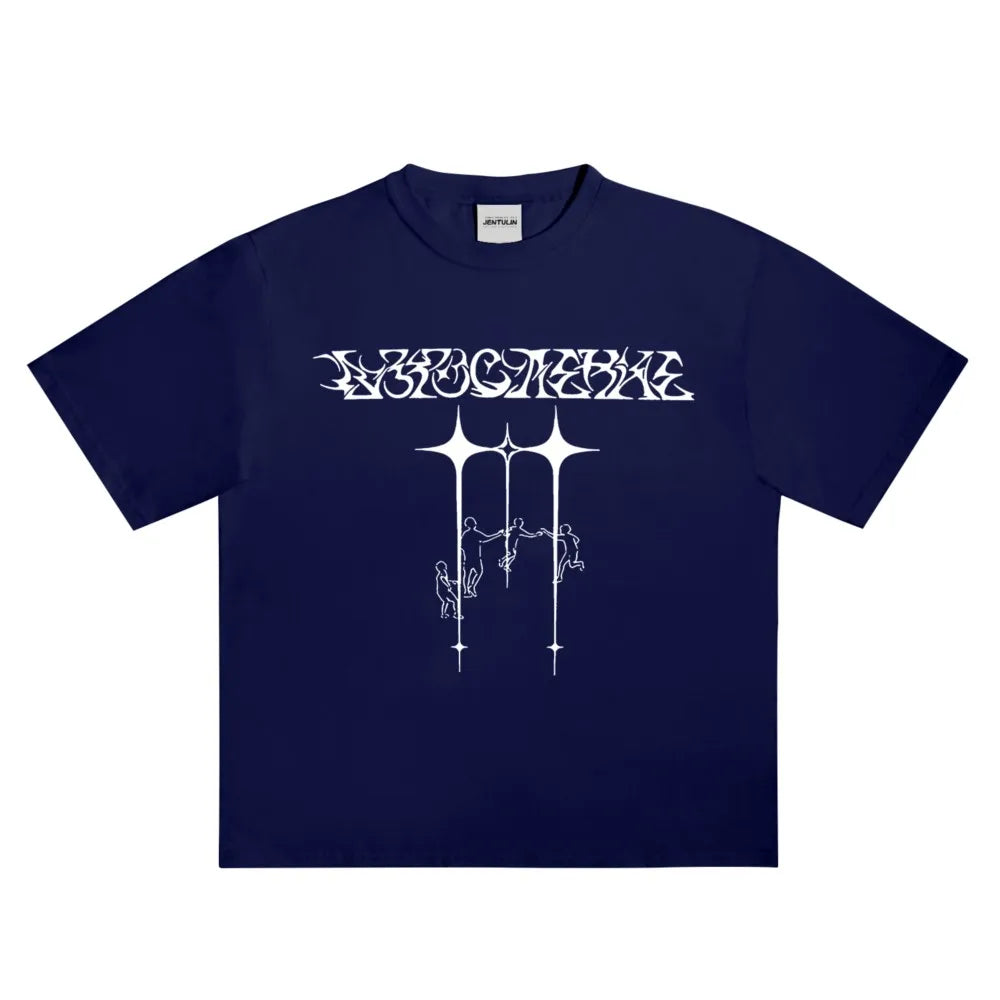 Line Graph Graphic T Shirt — vista laterale