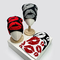 Lippy Lips Jacquard Graphic Beanie — in alternativa