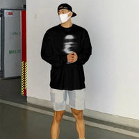 Long Sleeve Faces Graphic Top T Shirt — in alternativa