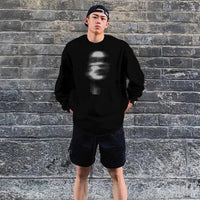 Long Sleeve Faces Graphic Top T Shirt — vista posteriore