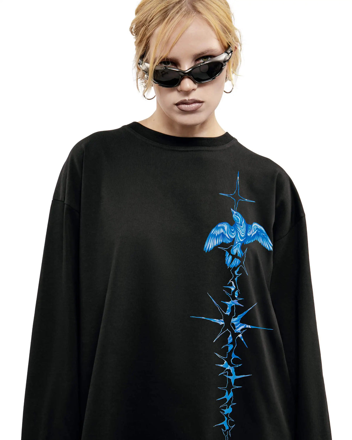 Long Sleeve Holy Graphic Top T Shirt — dettaglio