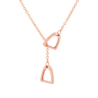 Lucky Horseshoe Overlap Pendant Necklace — dettaglio