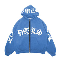 Lyrical Graphic Zip Up Hoodie — vista frontale