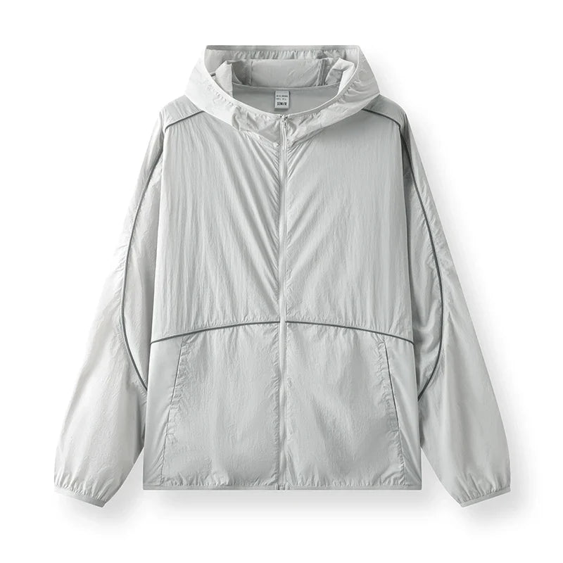 Lightweight Breathable Windbreaker Jacket — vista posteriore