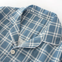 Mens Plaid Thin Pyjama Set — in alternativa