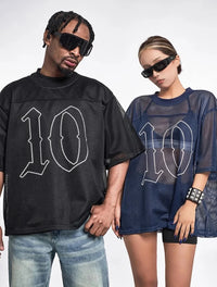 Mesh Short Sleeve Football Jersey — dettaglio