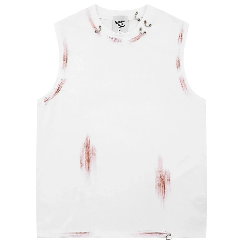 Metal Ring Tank Top Vest — vista posteriore