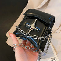 Mini Chain Cross Shoulder Handbag — vista posteriore